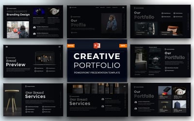 Профиль - Творческое портфолио Шаблон презентации PowerPoint