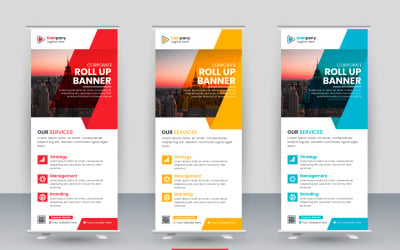 Sunum amaçlı iş profesyonel roll up banner roll up display standee