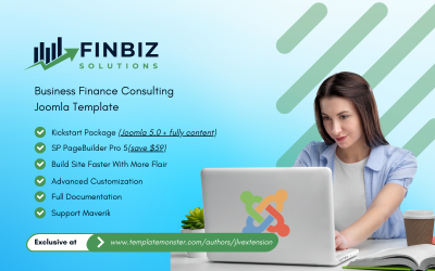 FinBiz - Joomla-sjabloon voor bedrijfsfinanciën