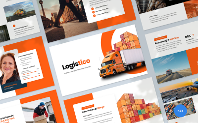 Logístico - Modelo de Apresentação de Logística e Transporte