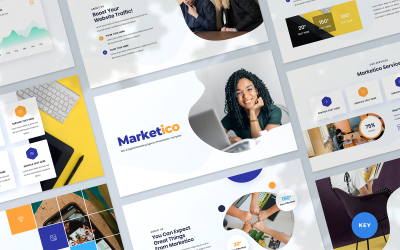 Marketico - Keynote-Vorlage für Agenturen für SEO und digitales Marketing