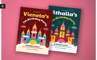 Meghívó gyerekeknek születésnapi partira - Fantáziavár