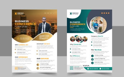 Business Conference Event Flayer Design Template