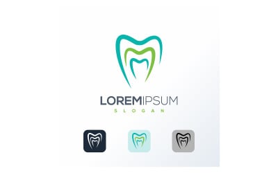 Kreatywny szablon projektu logo dentystycznego