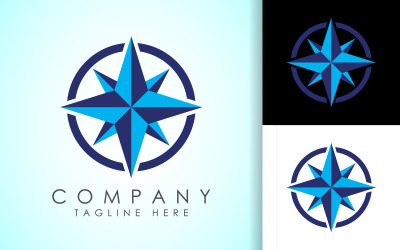 Logo przybrzeżne, koncepcja logo kompasu9