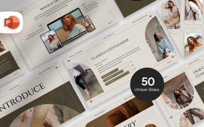 Minimalistisk mode presentationsmall