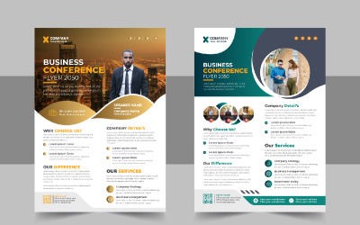 Plantilla de diseño de capa de evento de conferencia de negocios