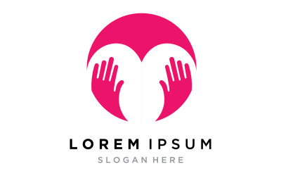 Hand care team group logo community v16