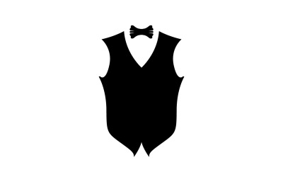 Hizmetçi kıyafeti logosu ve sembol vektör tasarımı v5