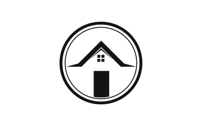 Domowa nieruchomość budowlana sprzedaje wektor logo v21
