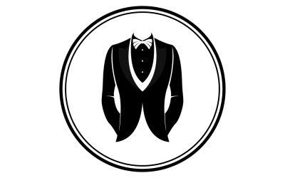 Maid suit logo and symbol vector design v15