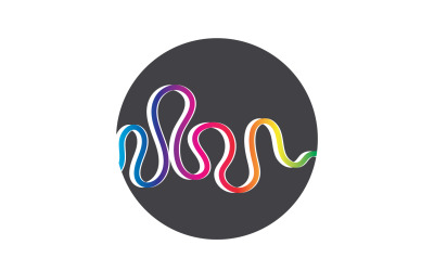 Sound wave equalizer music logo v16