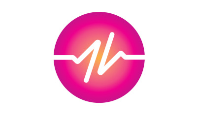 Sound wave equalizer music logo v25