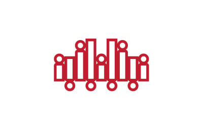 Sound wave equalizer music logo v33