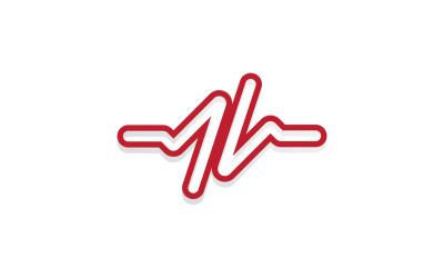 Sound wave equalizer music logo v38
