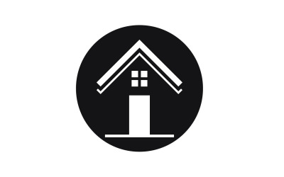 Woningbouw onroerend goed verkopen logo vector v17