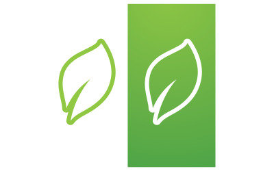 Eco hoja verde naturaleza fresca ir plantilla de diseño de logotipo de árbol verde v24