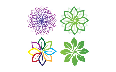 Eco hoja verde naturaleza fresca ir plantilla de diseño de logotipo de árbol verde v8