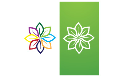 Eco leaf green fresh nature go green tree logo design template v35