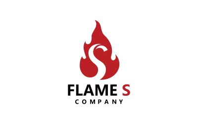 Flamme torche feu de camp logo vector template design v8