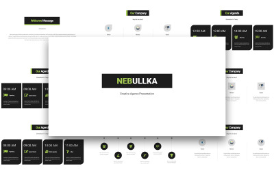 Modèle de diapositives Google d&amp;#39;entreprise Nebullka