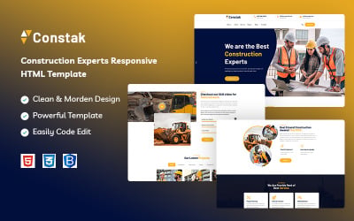 Constak – İnşaat Uzmanları Web Sitesi Şablonu