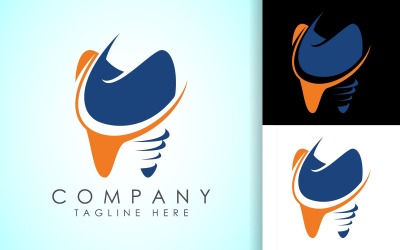 Дизайн логотипа стоматологической помощи vector6