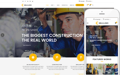 eBuilder - тема WooCommerce Construction and Builder