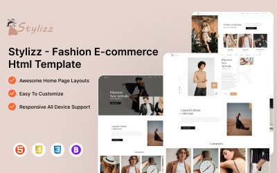Stylizz – E-Commerce-HTML-Vorlage für Mode