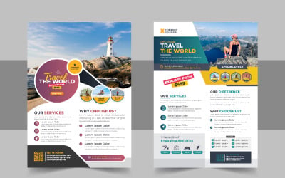 Travel Flyer Design Template Layout