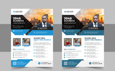 Business Conference Flyer design template vector