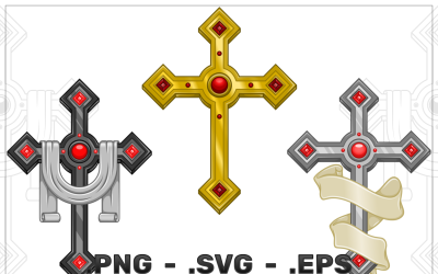 ector Design av Christian Cross Med Band