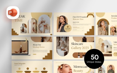 Marockansk skönhetsprodukt presentationsmall