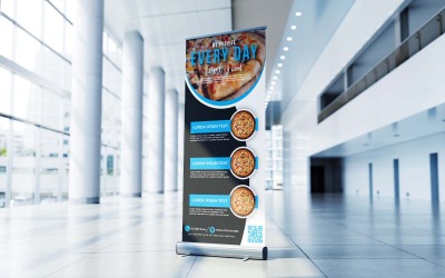 Her Gün Taze Gıda Sağlıyoruz Kurumsal Roll Up Banner, X Banner, Standee, Pull Up Design