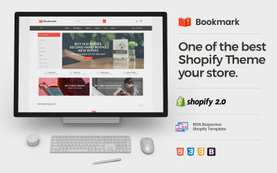 Bookmark Ebook - Revista Libro de papel Shopify OS 2.0 Tema