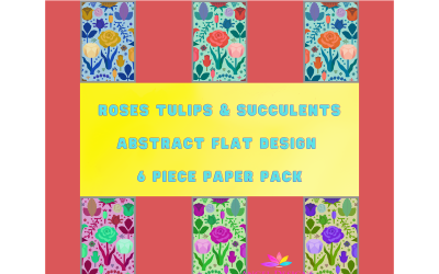 Floral Abstract Flat Lay Minimalista Digital Paper Pack Digital Wallapers Sfondi digitali