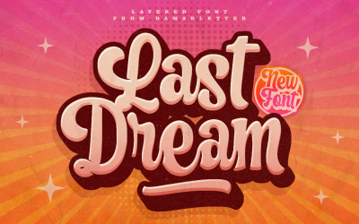 Last Dream – Czcionka warstwowa