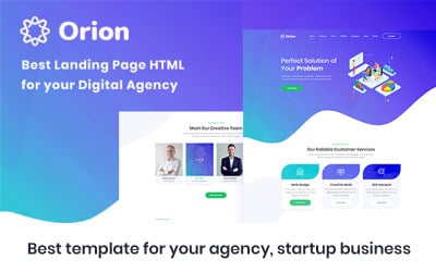 Orion – HTML-Vorlage für digitale Agenturen