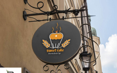 sweet&amp;amp;bakery logotyp för bageri