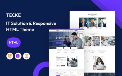 Tecke – šablona webu pro IT řešení