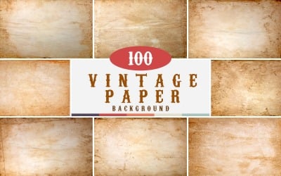 100 Vintage papers with grungy old paper textured Background