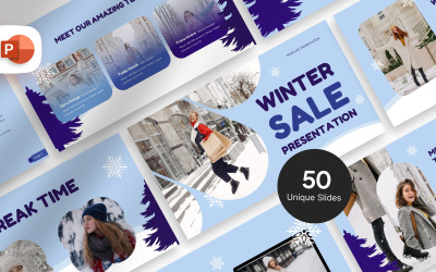 Winterschlussverkauf Präsentationsvorlage