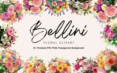 Bellini kwiatowy Premium PNG Clipart