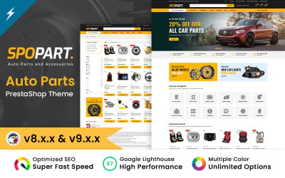 Spopart Auto Parts and Machine Tools PrestaShop Theme