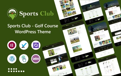 Спортивний клуб – поле для гольфу та тема WordPress Club Elementor