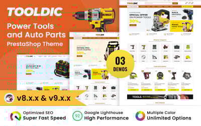 ToolDic - Nástroje a autodíly Téma PrestaShop