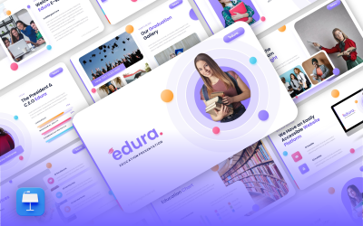 Edura — Шаблон Keynote для творческого образования