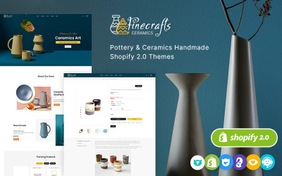 Finecraft – handgefertigte Shopify 2.0-Themen für Töpferei und Keramik