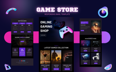Game Store Website Templates
