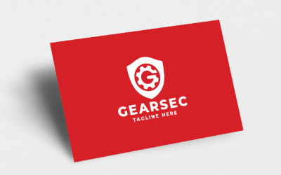 Modèle de logo Gear Secure Letter G Pro